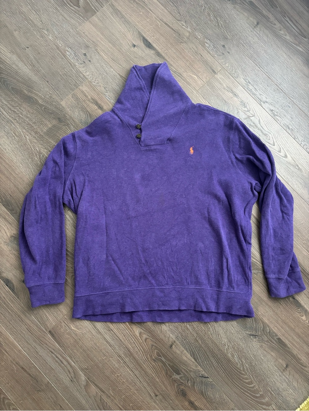 Polo Ralph Lauren Purple Shawl Collar Sweatshirt